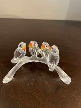 Swarovski Four Baby Birds on a Branch